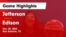 Jefferson  vs Edison  Game Highlights - Oct. 20, 2023