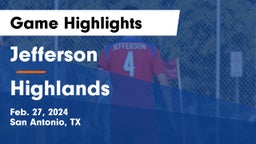 Jefferson  vs Highlands  Game Highlights - Feb. 27, 2024
