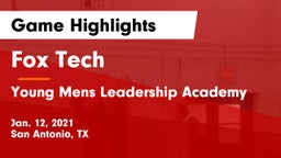 Fox Tech  vs Young Mens Leadership Academy Game Highlights - Jan. 12, 2021
