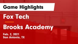 Fox Tech  vs Brooks Academy Game Highlights - Feb. 2, 2021