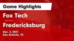 Fox Tech  vs Fredericksburg Game Highlights - Dec. 2, 2021