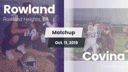 Matchup: Rowland  vs. Covina  2019