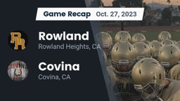 Recap: Rowland  vs. Covina  2023