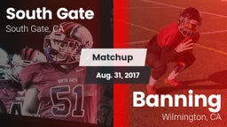 Matchup: South Gate High vs. Banning  2017