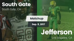 Matchup: South Gate High vs. Jefferson  2017