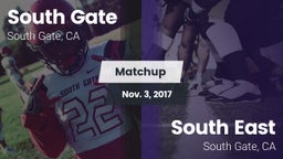Matchup: South Gate High vs. South East  2017