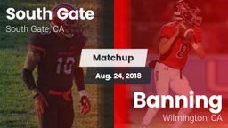 Matchup: South Gate High vs. Banning  2018