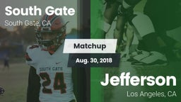 Matchup: South Gate High vs. Jefferson  2018