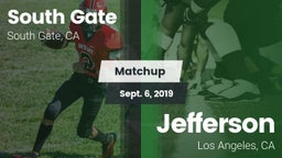 Matchup: South Gate High vs. Jefferson  2019