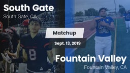 Matchup: South Gate High vs. Fountain Valley  2019