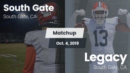 Matchup: South Gate High vs. Legacy  2019