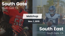 Matchup: South Gate High vs. South East  2019