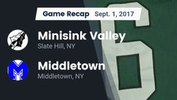 Recap: Minisink Valley  vs. Middletown  2017