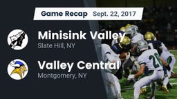 Recap: Minisink Valley  vs. Valley Central  2017