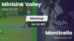 Matchup: Minisink Valley vs. Monticello  2017