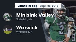 Recap: Minisink Valley  vs. Warwick  2018