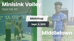 Matchup: Minisink Valley vs. Middletown  2019