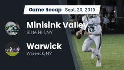 Recap: Minisink Valley  vs. Warwick  2019