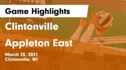 Clintonville  vs Appleton East  Game Highlights - March 25, 2021