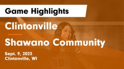 Clintonville  vs Shawano Community  Game Highlights - Sept. 9, 2023
