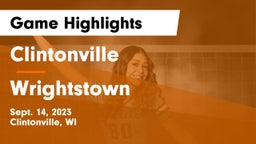 Clintonville  vs Wrightstown  Game Highlights - Sept. 14, 2023