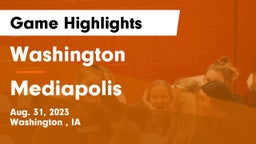 Washington  vs Mediapolis  Game Highlights - Aug. 31, 2023