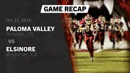 Recap: Paloma Valley  vs. Elsinore  2016