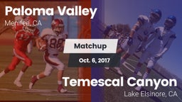 Matchup: Paloma Valley High vs. Temescal Canyon  2017