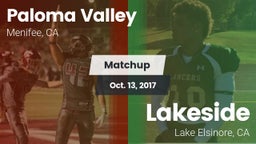 Matchup: Paloma Valley High vs. Lakeside  2017