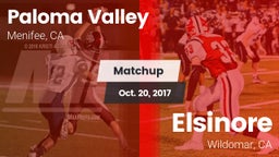 Matchup: Paloma Valley High vs. Elsinore  2017