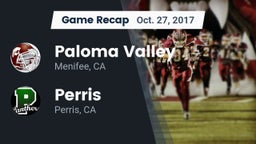Recap: Paloma Valley  vs. Perris  2017