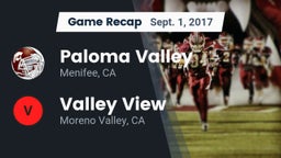 Recap: Paloma Valley  vs. Valley View  2017