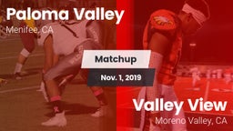 Matchup: Paloma Valley High vs. Valley View  2019