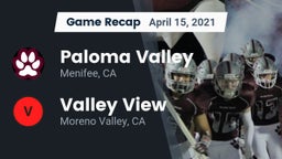 Recap: Paloma Valley  vs. Valley View  2021