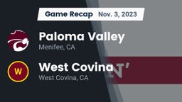 Recap: Paloma Valley  vs. West Covina  2023