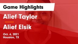 Alief Taylor  vs Alief Elsik  Game Highlights - Oct. 6, 2021