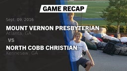 Recap: Mount Vernon Presbyterian  vs. North Cobb Christian  2016