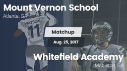 Matchup: Mount Vernon vs. Whitefield Academy 2017