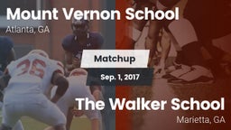 Matchup: Mount Vernon vs. The Walker School 2017