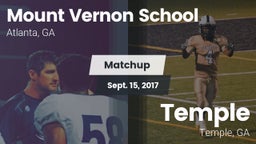 Matchup: Mount Vernon vs. Temple  2017