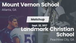 Matchup: Mount Vernon vs. Landmark Christian School 2017