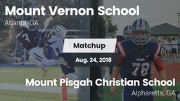 Matchup: Mount Vernon vs. Mount Pisgah Christian School 2018