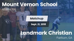 Matchup: Mount Vernon vs. Landmark Christian  2018