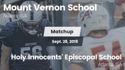 Matchup: Mount Vernon vs. Holy Innocents' Episcopal School 2018