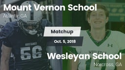 Matchup: Mount Vernon vs. Wesleyan School 2018