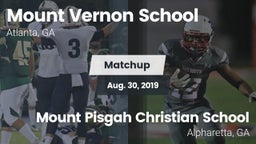 Matchup: Mount Vernon vs. Mount Pisgah Christian School 2019