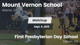 Matchup: Mount Vernon vs. First Presbyterian Day School 2019