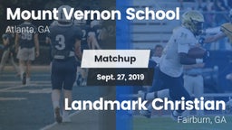 Matchup: Mount Vernon vs. Landmark Christian  2019