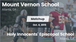 Matchup: Mount Vernon vs. Holy Innocents' Episcopal School 2019