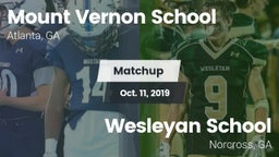Matchup: Mount Vernon vs. Wesleyan School 2019